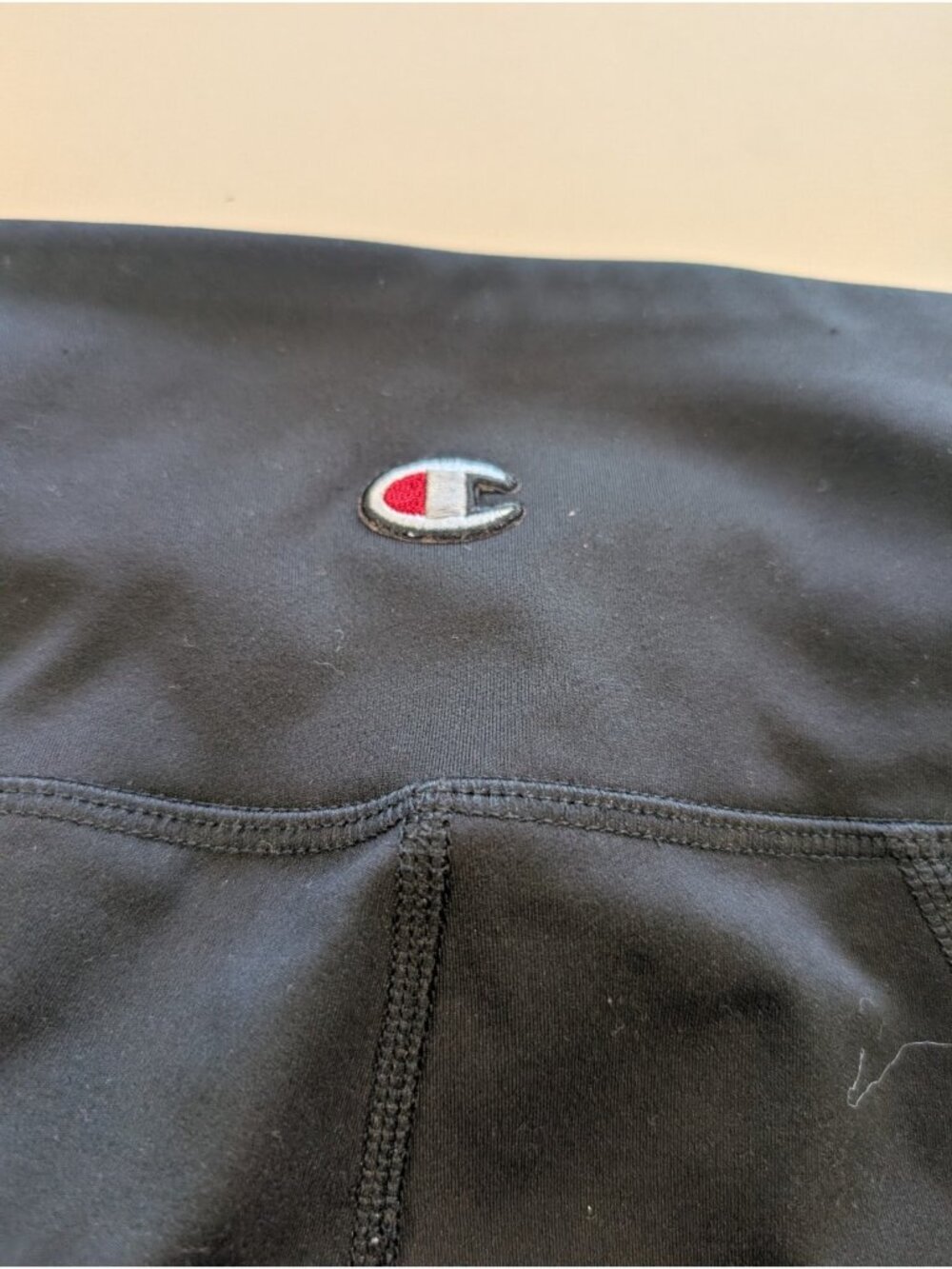 Champion Set Authentic Athleticwear Compression Stretchy Top Bottom S Black - Picture 11 of 14